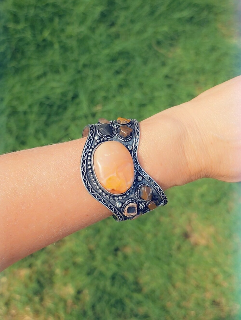 Multi Stone Statement Bracelet